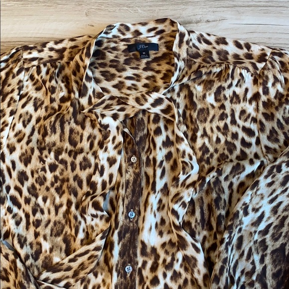 JCrew leopard blouse - Picture 2 of 5